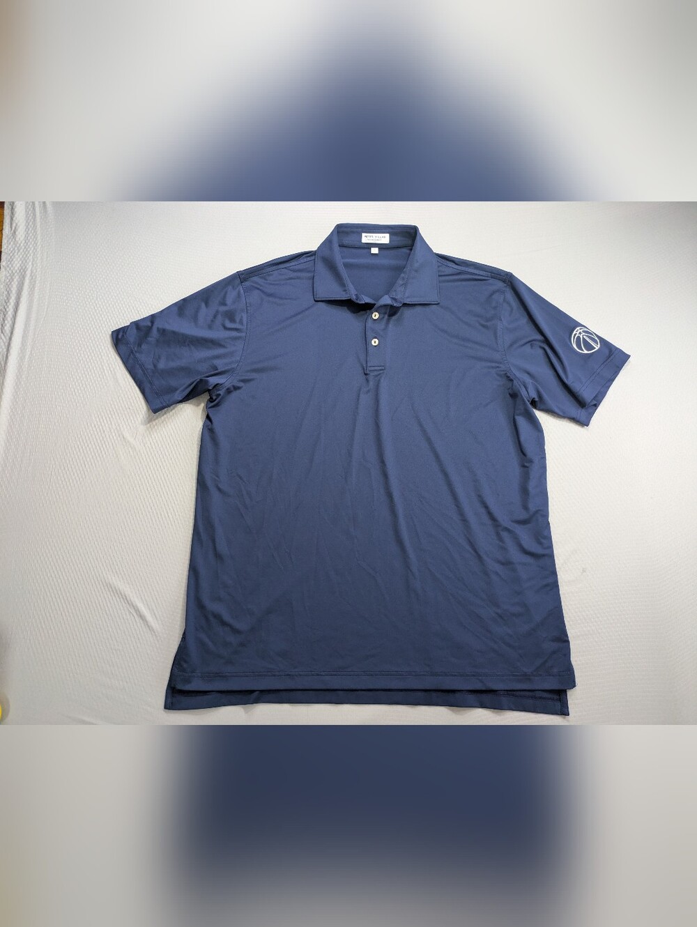 Peter Millar Summer Comfort Mens L Navy Washington Wizards Golf Polo Shirt